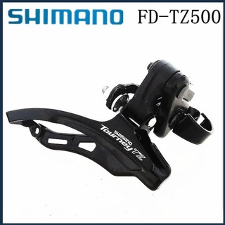 Bộ đề trước xe đạp shimano tourney fd-tz500 6/7 màu đen fd-tz30