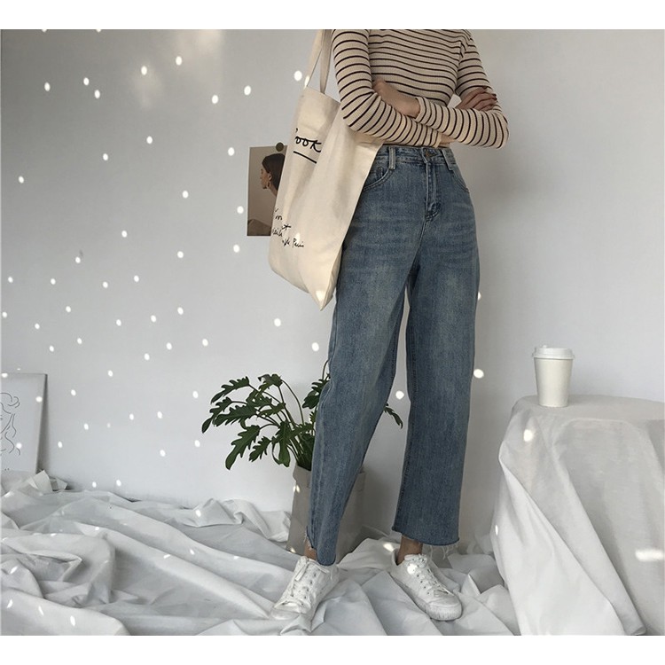 [Hàng Nhập] Quần Jean Ulzzang “Style Hàn Quốc” Mã QC12