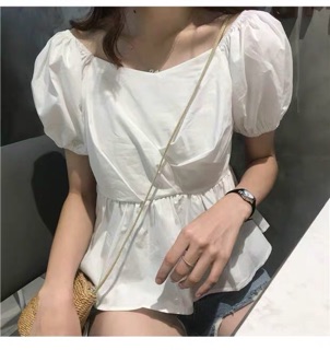 Áo kiểu nữ tay bồng - MINIBLUE