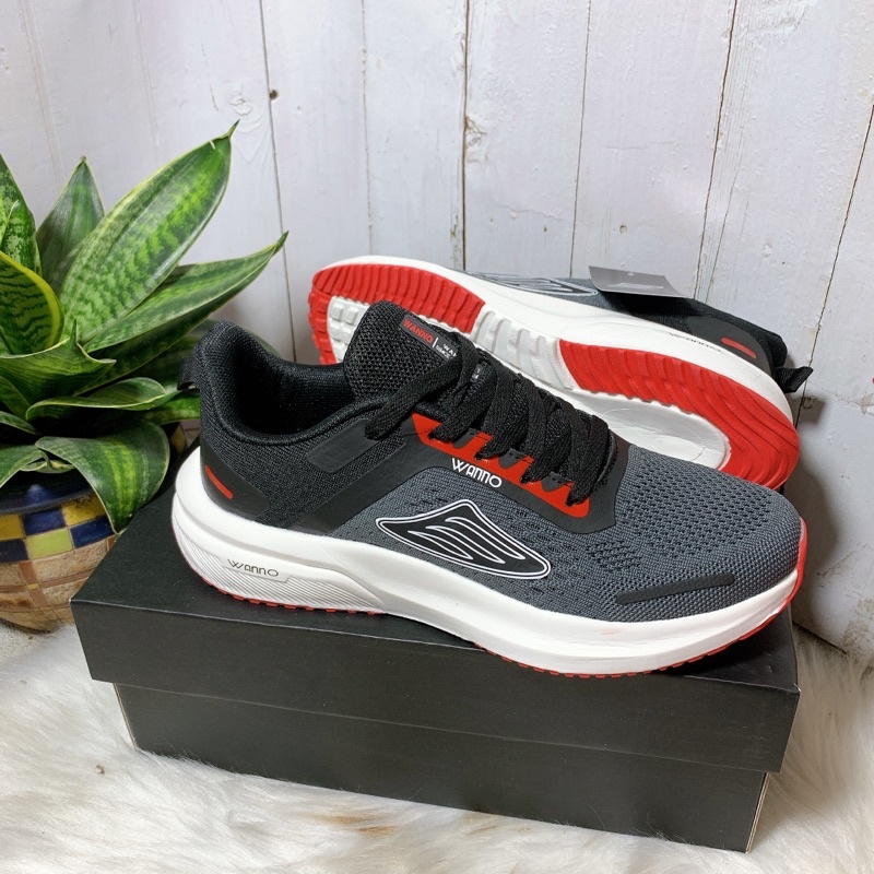 Giày thể thao Sneakers nam xám chuẩn xuất xịn có hộp 695