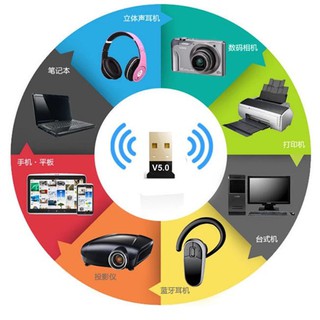 Usb Nhận Tín Hiệu Bluetooth 5.0 Cho Win 8 / 10