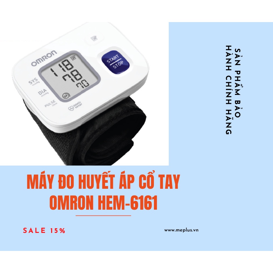 Máy đo huyết áp cổ tay Omron HEM 6161