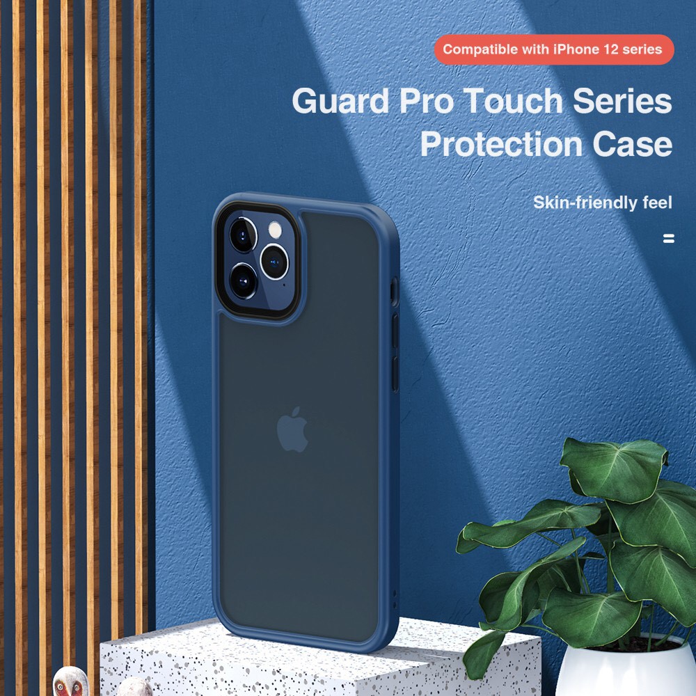 Ốp lưng nhám mờ Rock Guard Pro Matte Touch IPhone 12 Pro Max / 12 Pro / 12 / 12 mini chống vân tay chống bám bẩn