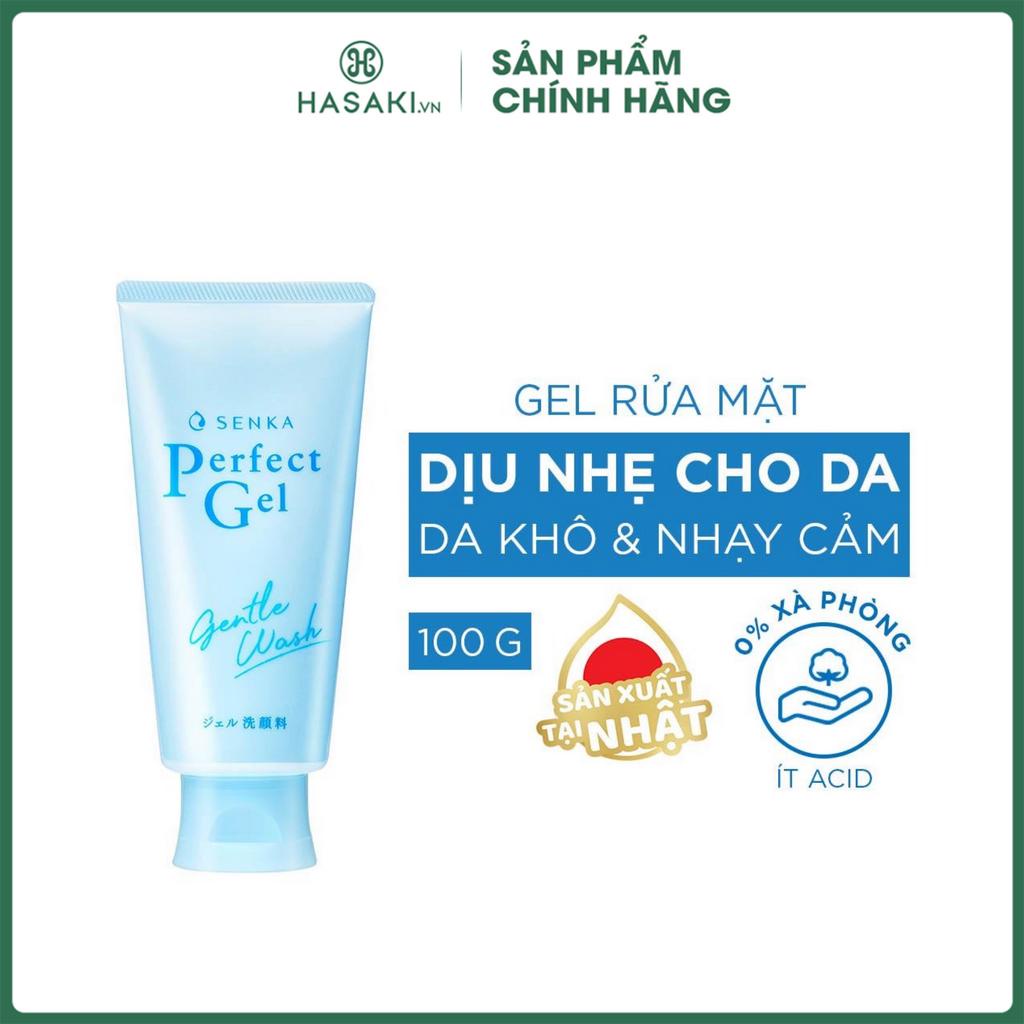 Gel Rửa Mặt Dịu Nhẹ Senka Perfect Gel Gentle Wash 100g