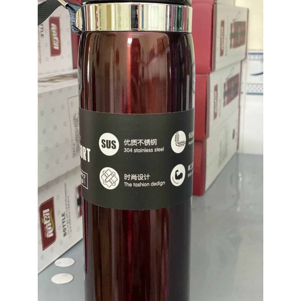 Bình giữ nhiệt bottle sport 1000ml inox 304 - giữ nhiệt trên 8 tiếng