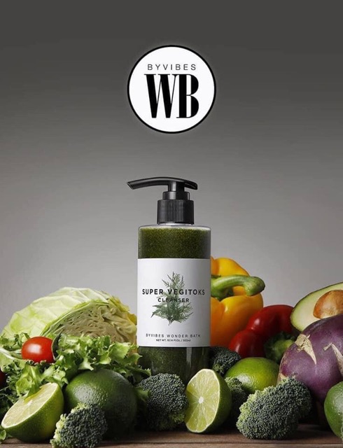 [Mã 156FMCGSALE hoàn 8% xu đơn 500K] Sữa rửa mặt thải độc rau củ Super Vegitoks cleanser_wonder bath