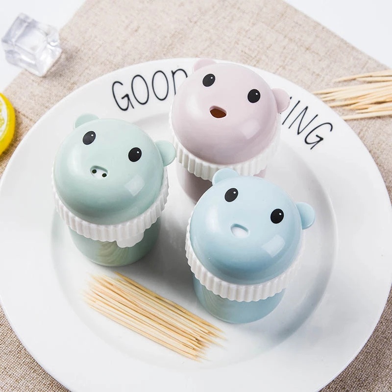 Hộp đựng tăm xỉa răng bằng nhựa hình hoạt hình đáng yêu