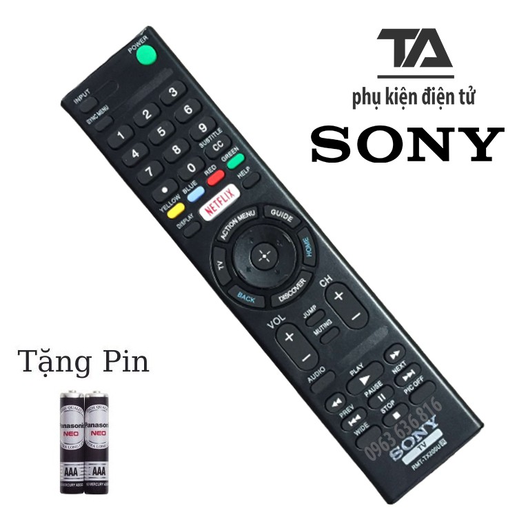 Remote tivi sony Điều khiển Tivi Sony RMT-TX200U - HÀNG TỐT