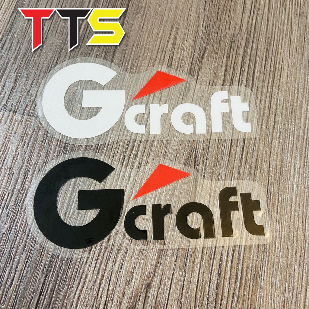 ( Chữ GCRAFT ) Tem ghép chữ GCRAFT dán trang trí ốp pô e, dán gắp, nặt nạ, trang trí xe máy