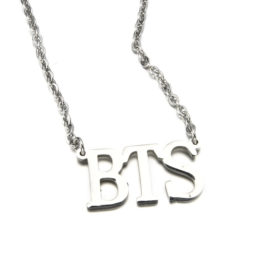 Dây chuyền mặt chữ BTS