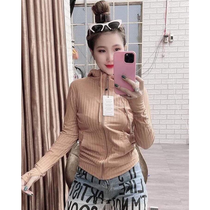 Áo Khoác Bigsize Gân Đũa 6 Túi Mềm Mịn