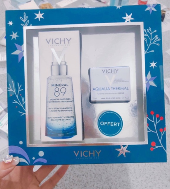 Set Serum Vichy Mineral 89 tặng kem dưỡng