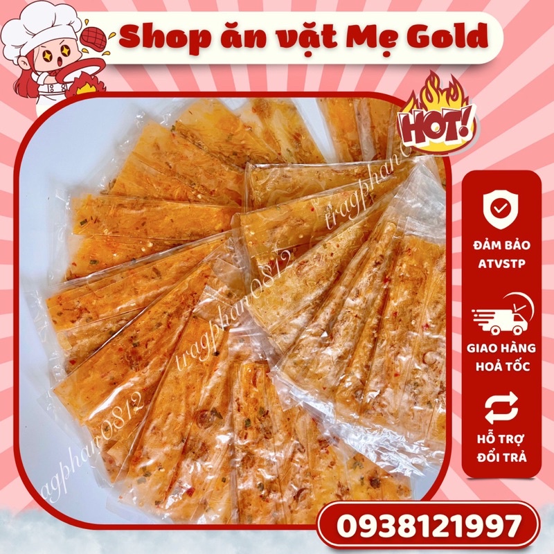 Bánh tráng dẻo cuộn hành phi Tây Ninh (gói 5 cuốn)