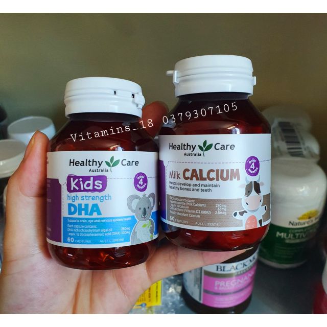 DHA, Canxi Healthy Care cho bé từ 4 tháng ( mẫu mới )