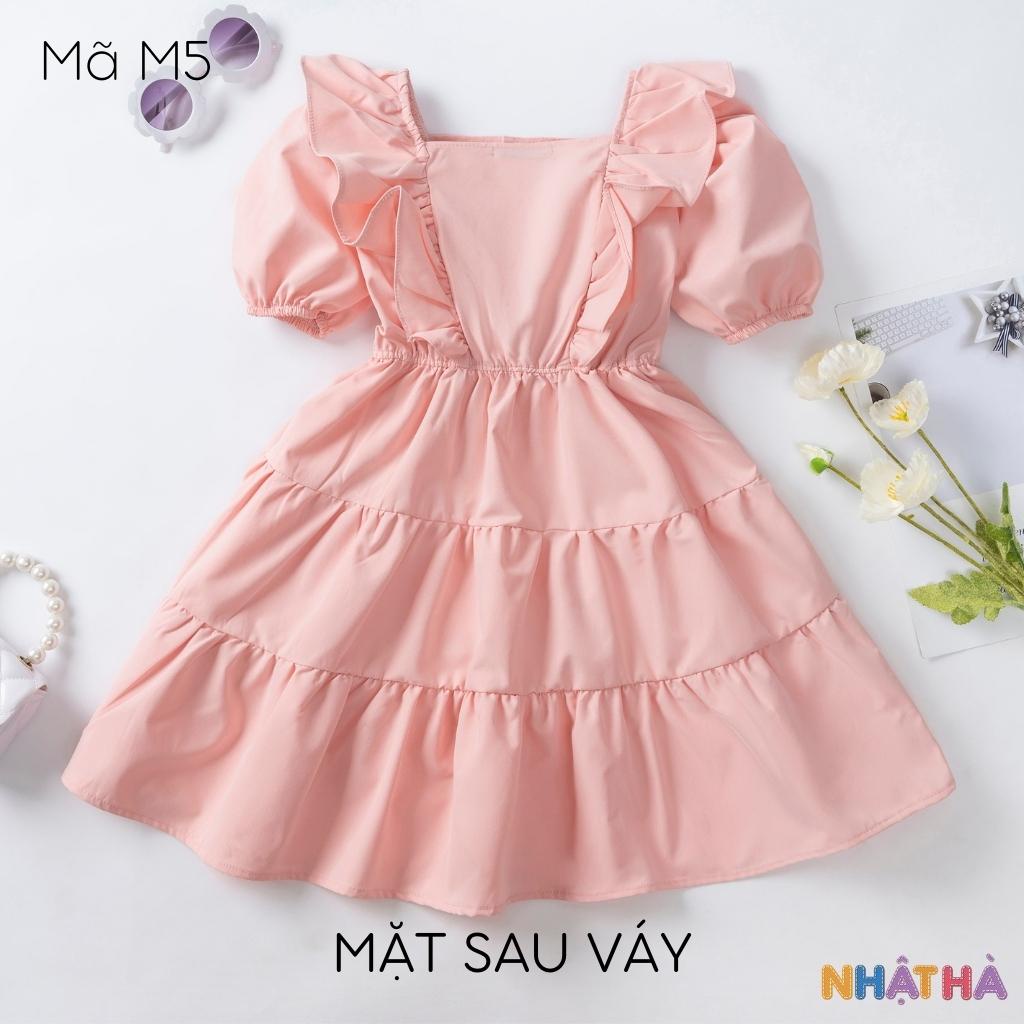 Váy Bé Gái Công Chúa NHẬT HÀ Chất Thô Mềm Dáng Xòe Siêu Điệu Size Đại Từ 12 - 43kg