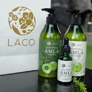Bộ Sản Phẩm Organic Amla Gội – Xả – Serum trị rụng tóc