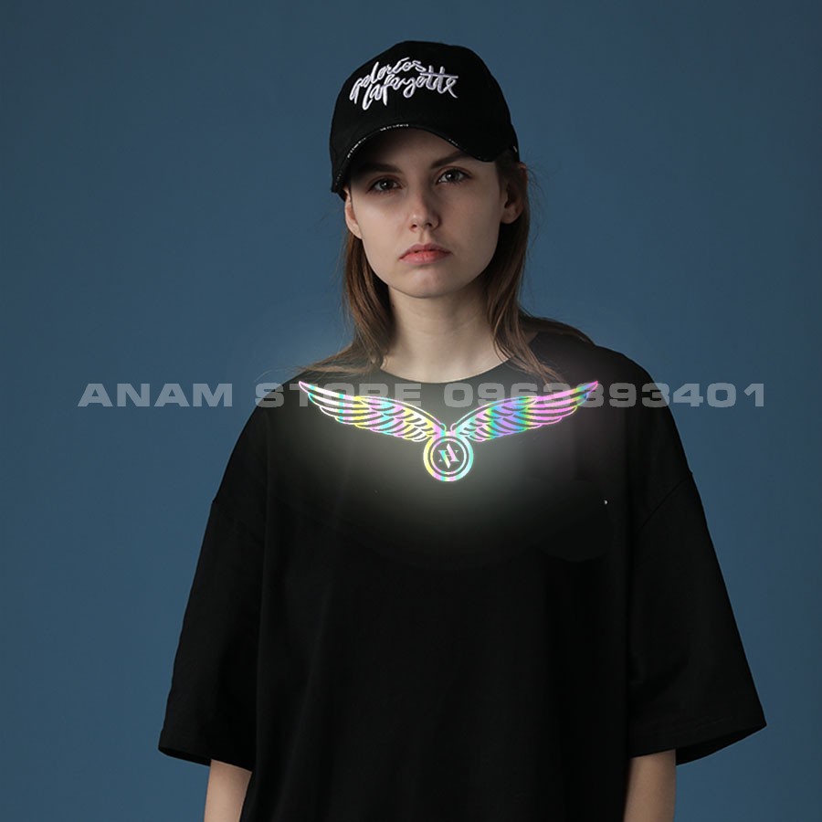 Áo thun phản quang Tay Lỡ Nam Nữ Cánh Cổ