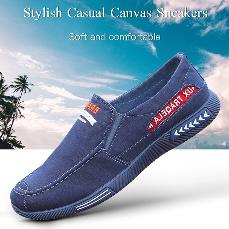 cross Giày Lười Vải Thoáng Khí Hợp Thời Trang Cho Nam