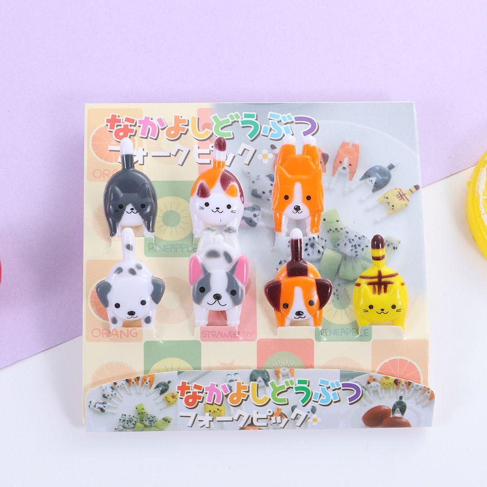 Nĩa Ăn Trái Cây Hình Động Vật Hoạt Hình Tái Sử Dụng Được 1 Lần Cho