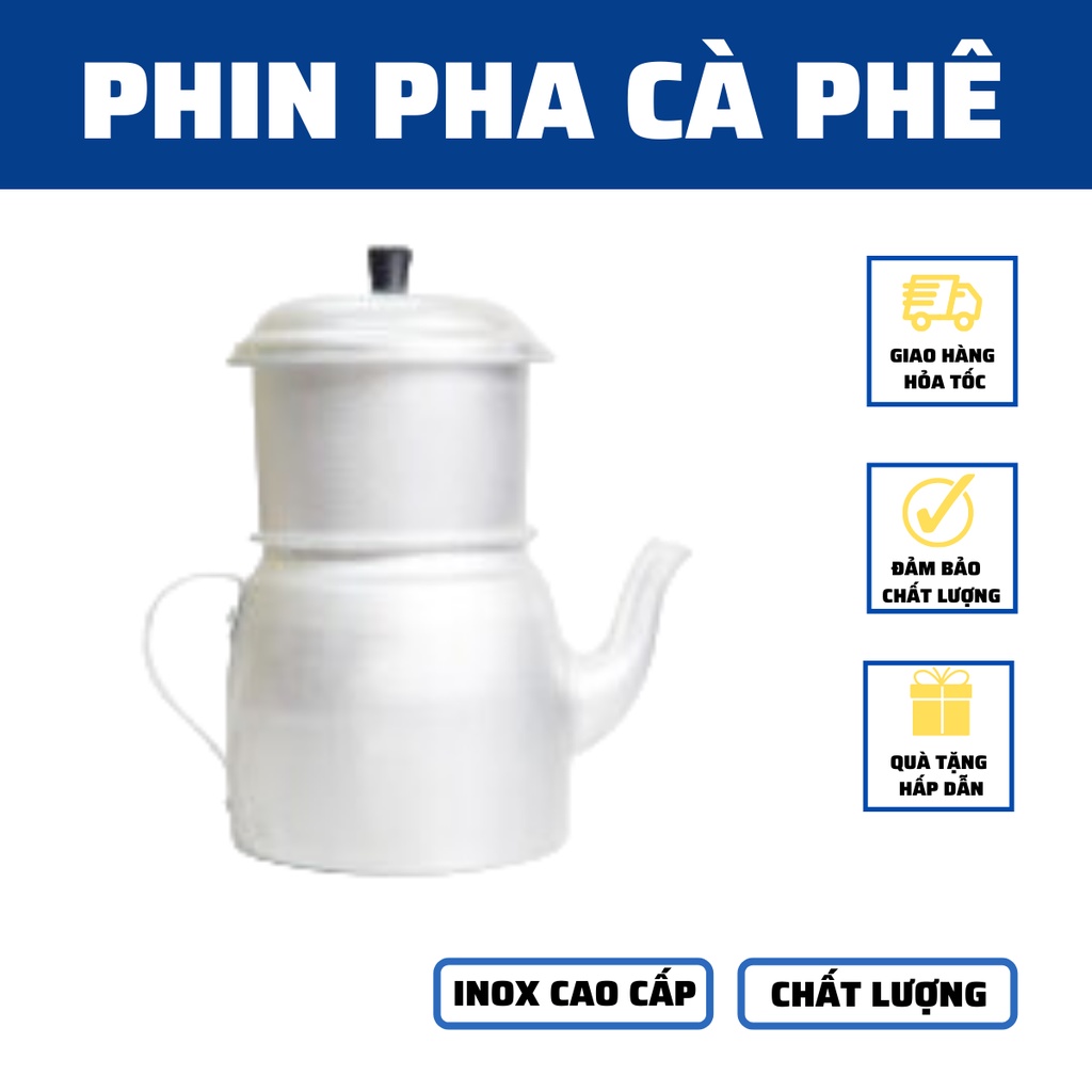 phin pha cà phê ấm pha cà phê nhôm 100 gram có lọc ủ cà phê có ấm và vòi rót tiện lợi cao cấp đảm bảo sử dụng tại nhà