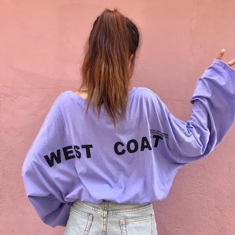 Áo Thun Tay Dài West Coast, form rộng, phù hơp cho nam nữ ATD24 - Áo Phôn tay dài form rộng unisex Ulzzang , phù hợp cho | BigBuy360 - bigbuy360.vn