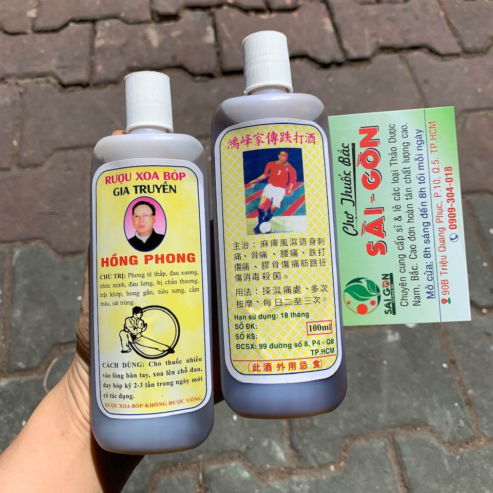 Dầu Xoa Bóp Gia Truyền Hồng Phong 20 chai - Tiệm Thuốc Bắc Sài Gòn