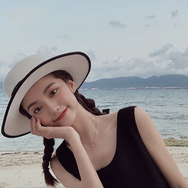 Mũ cói thời trang Lisa nón cói nữ rộng vành cao cấp phong cách trẻ trung thanh lịch