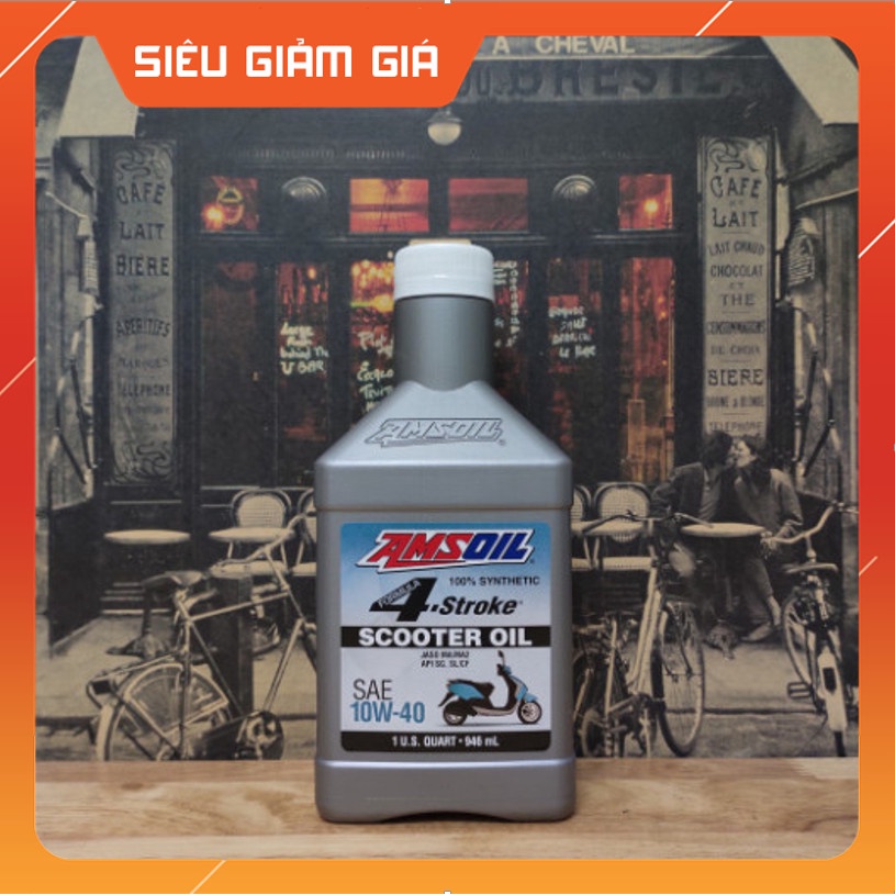 Dầu nhớt Amsoil scooter 10w40 nhập khẩu Mỹ 100%