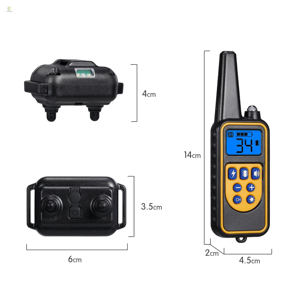 Vòng Cổ Shock Điện Huấn Luyện Chó 0-99 Phạm Vi 800m