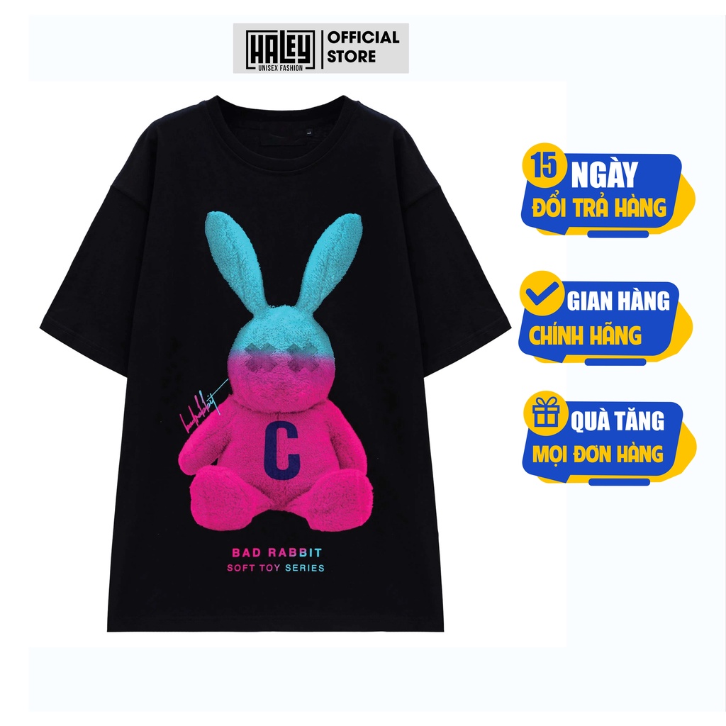 Áo thun Nam Nữ Unisex TN284 Form rộng tay lỡ HALEY street wear Basic cao cấp chất cotton 100% phông siêu mát