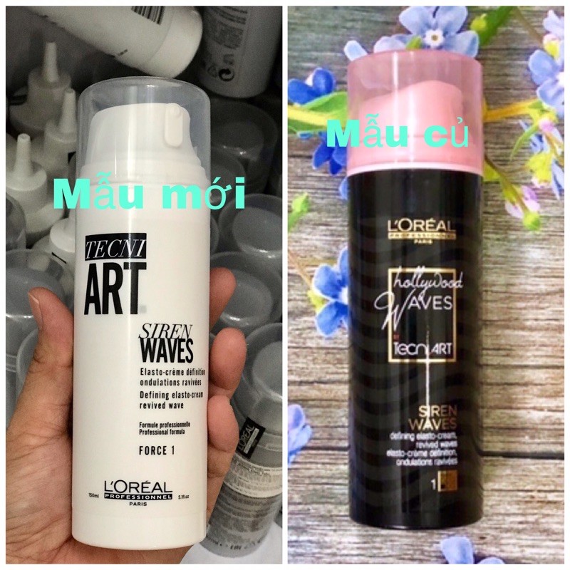 KEM DƯỠNG GIỮ NẾP TÓC VÀ TĂNG SÓNG XOĂN L'OREAL HOLLYWOOD WAVES BY TECNI.ART SIREN WAVES DEFINING ELASTO-CREAM 150ML