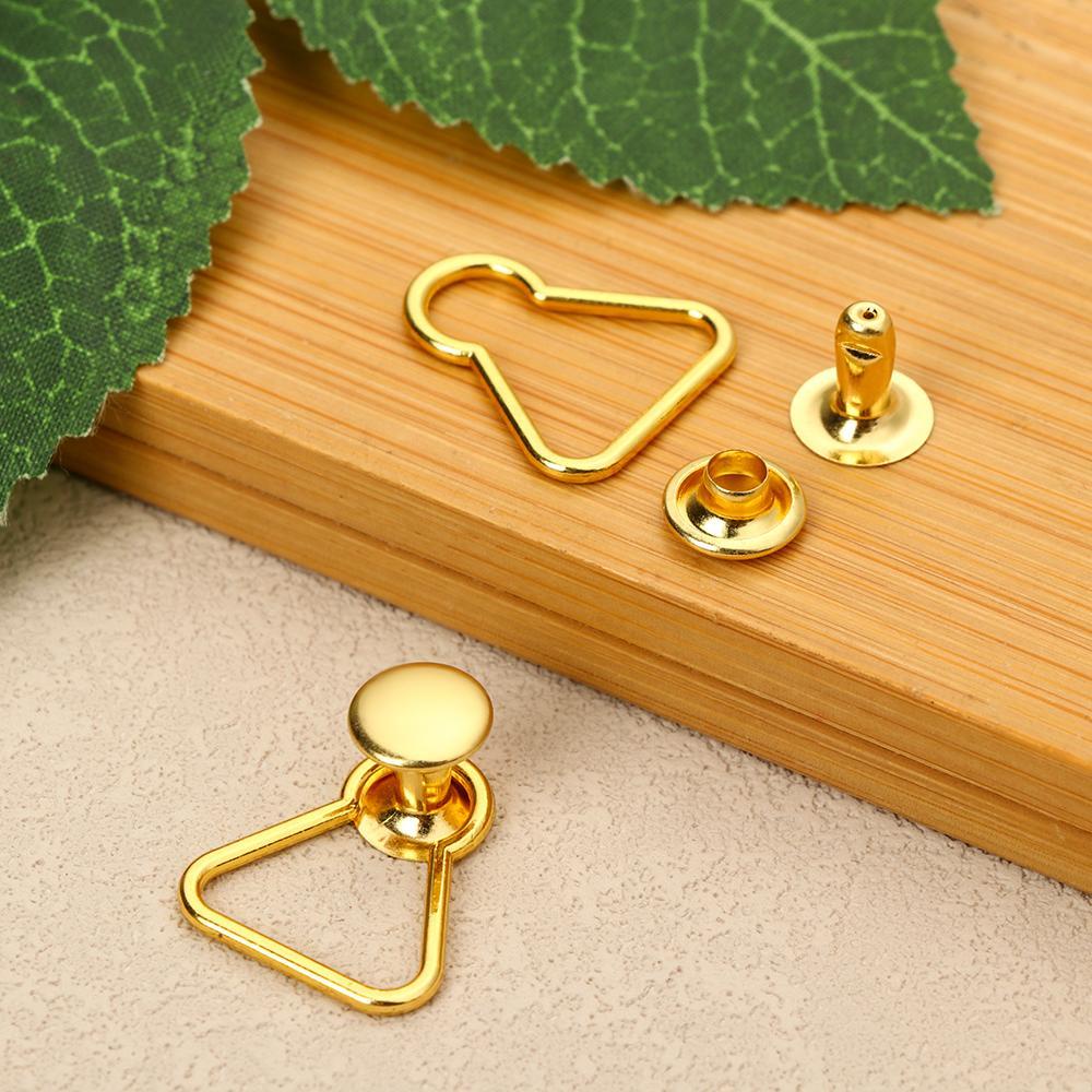 Set 4 Nút Thắt Lưng Hình Cầu Vồng Bằng Kim Loại