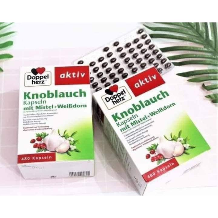 Viên nang tỏi Viên #uống #bổ #tim #mạch Knoblauch Doppellherzzz Đức