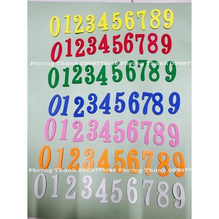 Bộ chữ số 0-9, cao 5cm
