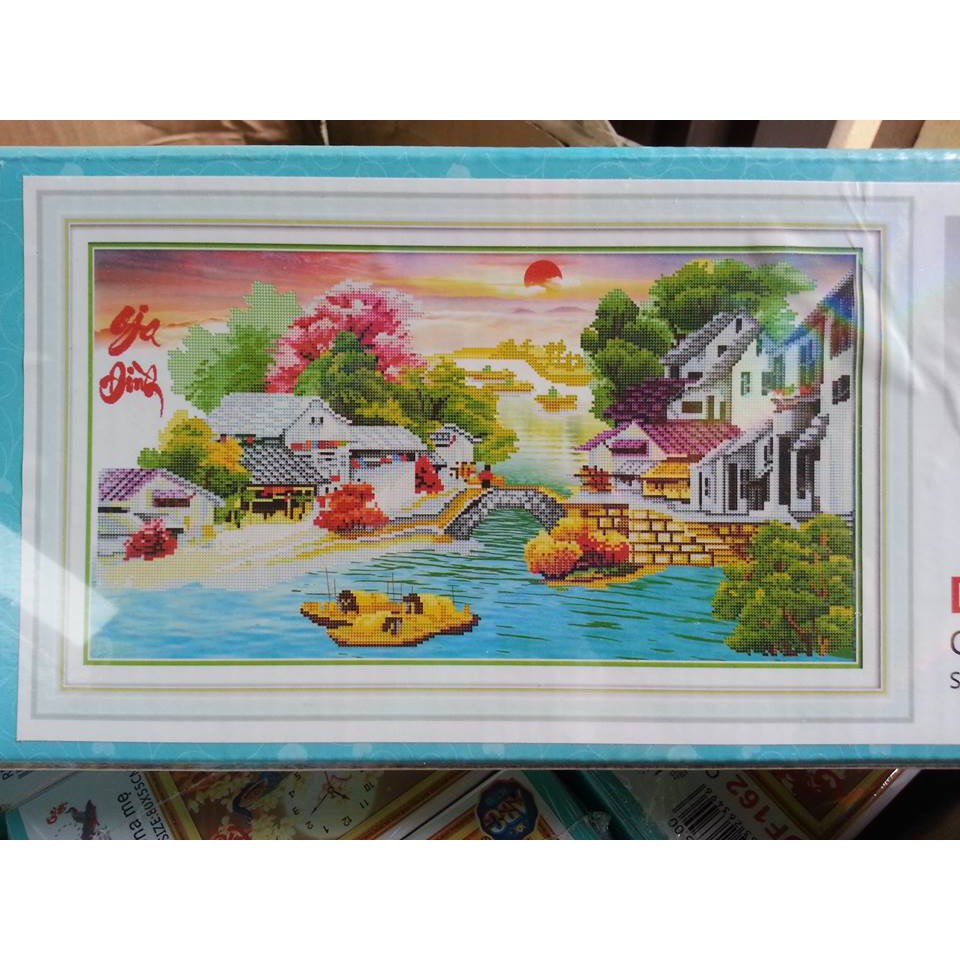 Tranh đính đá gia đình DF154