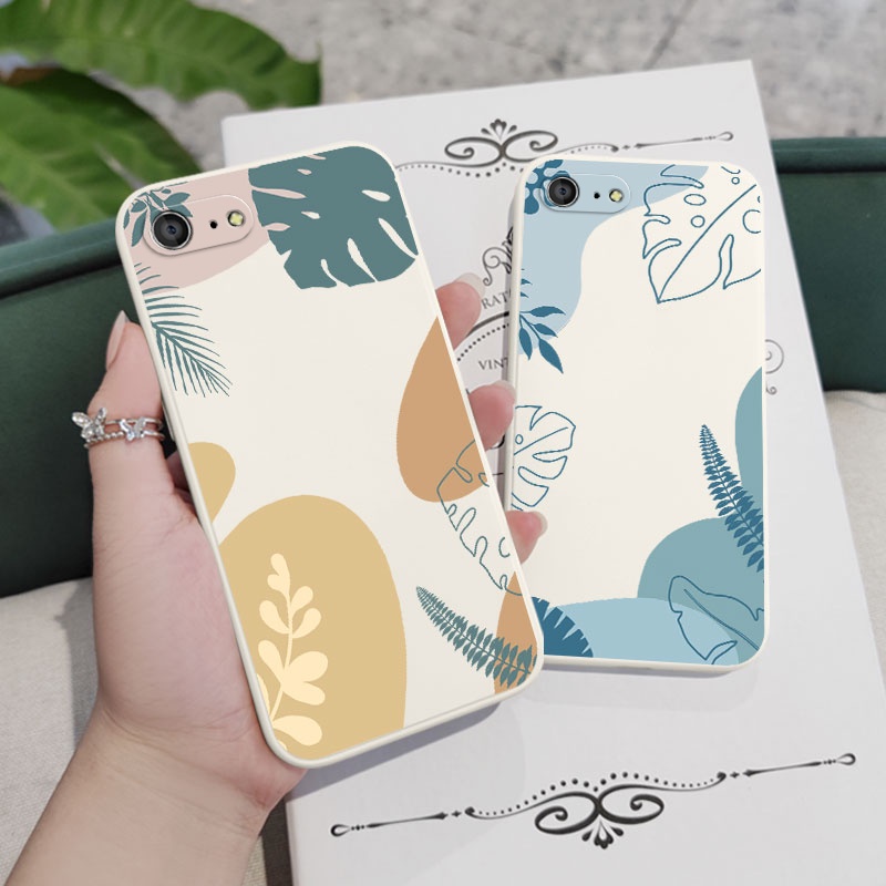 Ốp Điện Thoại Silicon Dẻo Họa Tiết Chiếc Lá Xinh Xắn Cho IPhone 8 7 Plus SE 2020 6 6S Plus