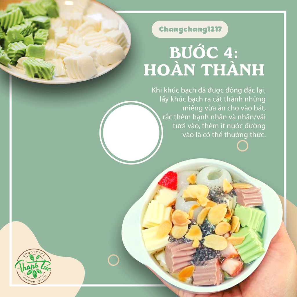 Bột Gelatin Làm Khúc Bạch Gói 100gr