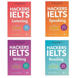 Sách AlphaBooks - Hackers IELTS Reading - Listening - Speaking - Writing - tặng kèm bookmark