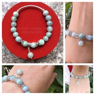 Vòng Ngọc jade mĩ bạc 925