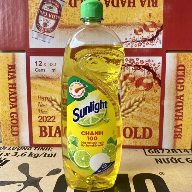 Nước rửa chén bát Sunlight Chanh100 chai 750g