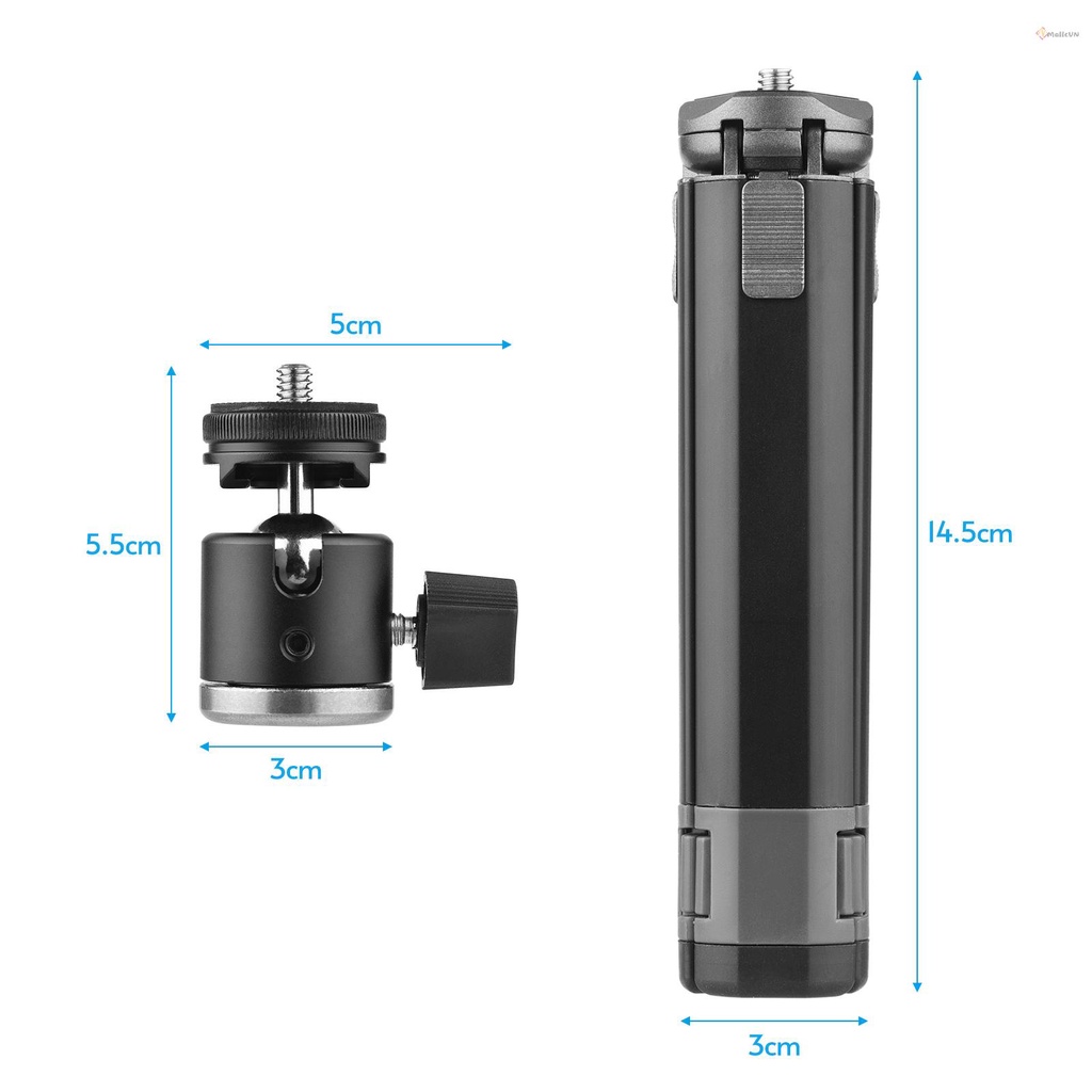 Topmallcenter 1 Giá Đỡ Ba Chân Mini Bằng Hợp Kim Nhôm + Tay Cầm Xoay Được Hea NEW 1