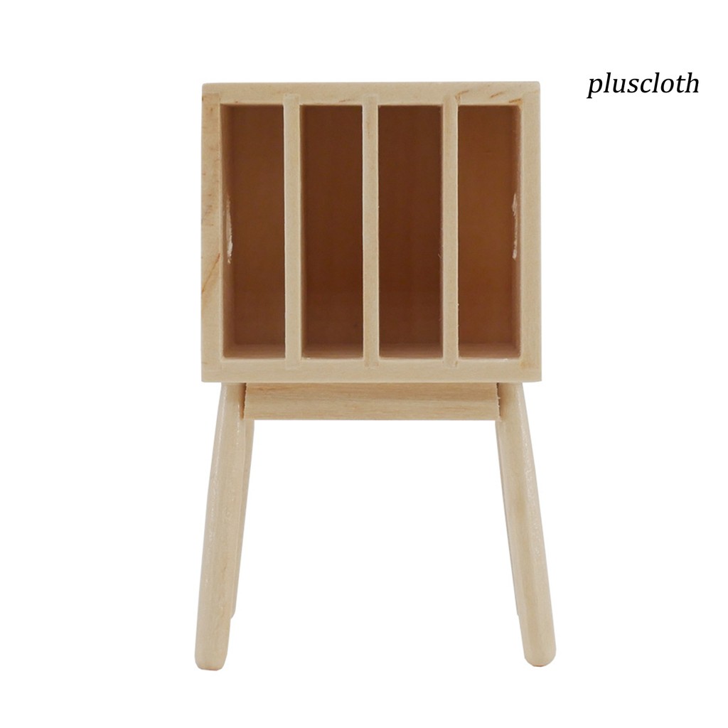 Kệ Sách Mini Bằng Gỗ Trang Trí Nhà Búp Bê