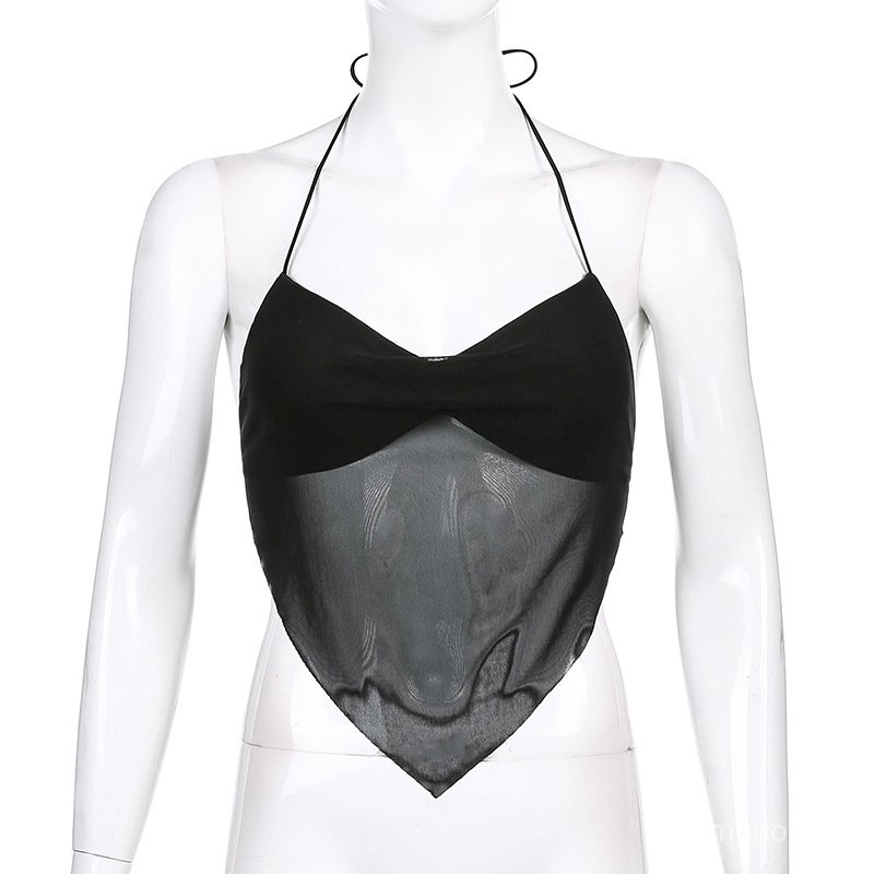 Áo hai dây phối ren hở lưng gợi cảm quyến rũ