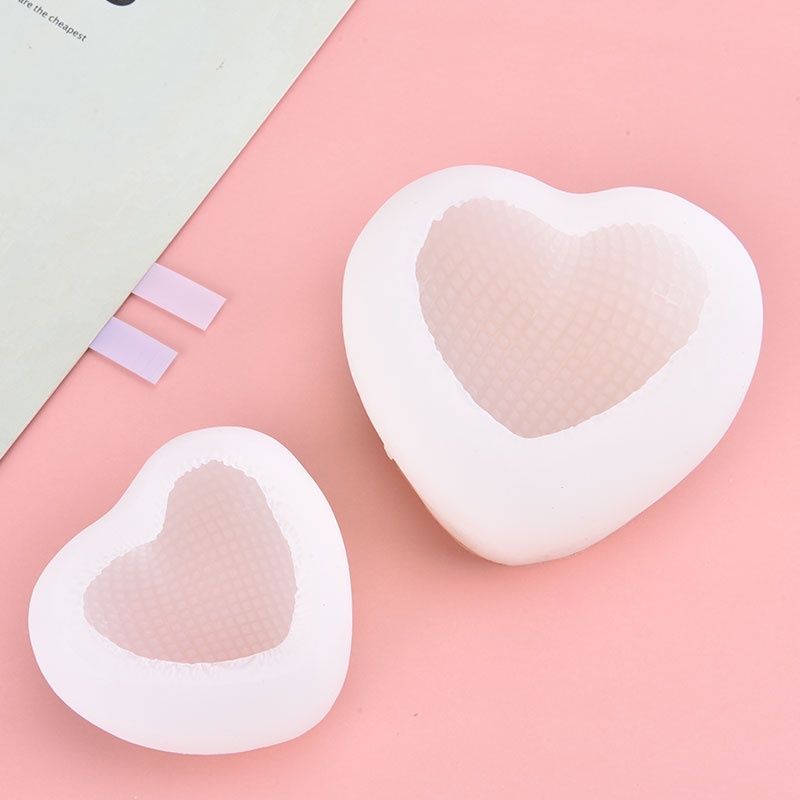 Khuôn Silicone Tạo Hình Trái Tim Làm Nến DIY