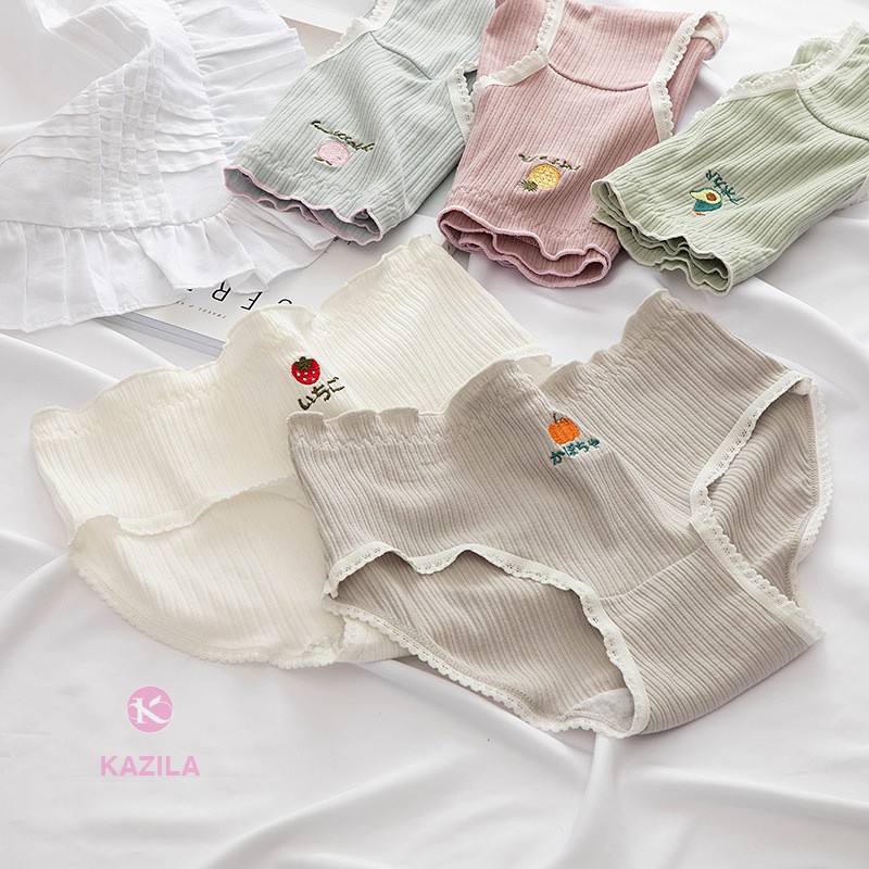 [Mã 12FASHIONSALE1 giảm 10K đơn 50K] Quần lót nữ hình trái cây dễ thương, quần lót cotton xuất Nhật Kazila QLH71 | BigBuy360 - bigbuy360.vn