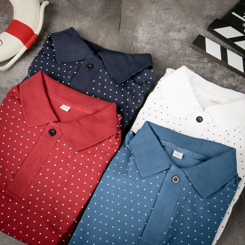 Áo thun polo nam cổ bẻ chấm bi, ÁO PHÔNG NAM CHẤM BI | BigBuy360 - bigbuy360.vn