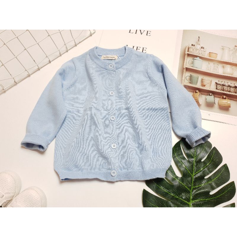Áo khoác cho bé gái, áo len Cardigan chất mỏng nhẹ size nhí