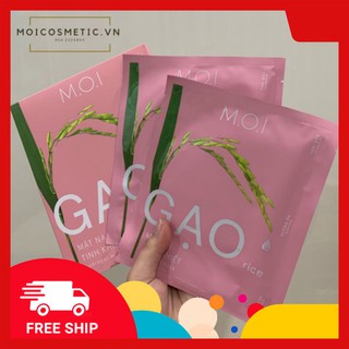 MẶT NẠ GẠO TINH KHIẾT M.O.I HỘP 3 MIẾNG