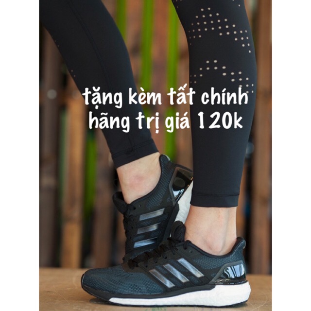 Giày Thể Thao Nữ Adidas CG4041 - Đen ( tặng kèm tất chính hãng trị giá 120k) | Shopee Việt Nam