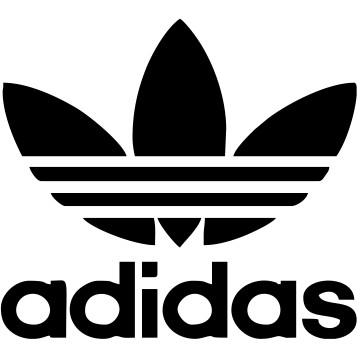 Logo in lên ngực áo hình Adidas, Nike trắng đen kích thước 6 - 7cm